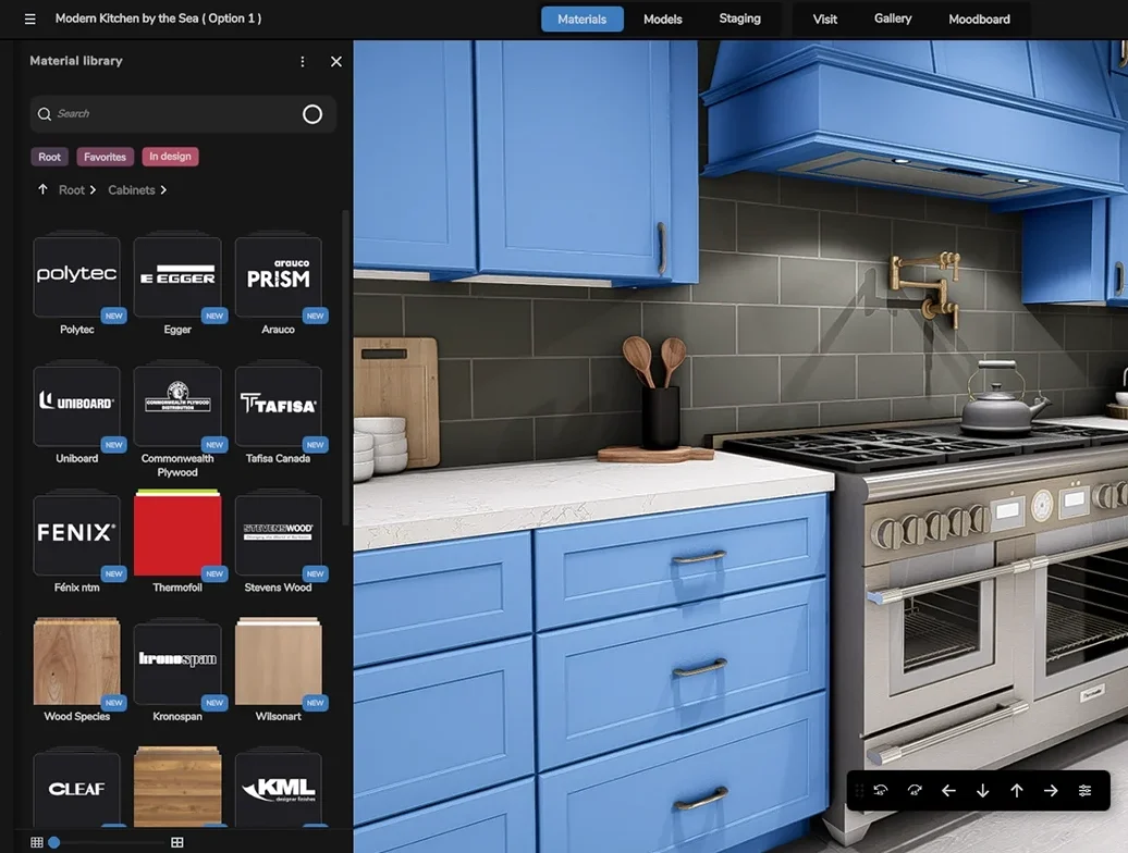 Virtual Reality Kitchen Remodeling